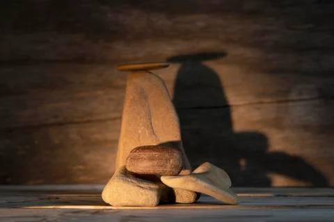 Stone figure. Stock Photos