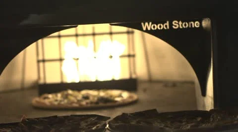 Stone Fire Pizza Cooking 스톡 동영상 22139184