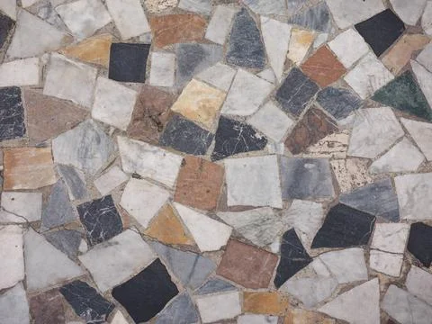Stone floor background irregular stone floor texture useful as a backgroun... Stock Photos