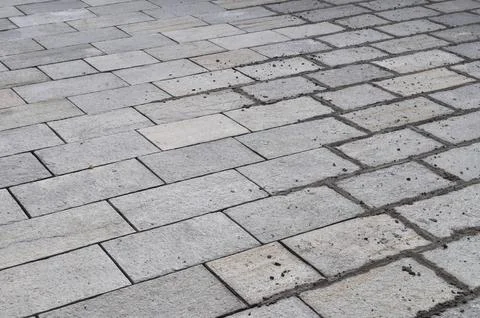 Stone floor construction Foto stock