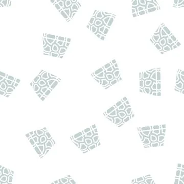 Stone floor glyph vector seamless pattern Stockillustratie