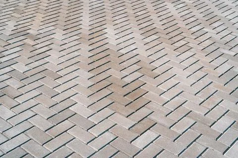 Stone floor herringbone texture Stock Photos