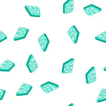 Stone floor isometric icon seamless pattern Stock Illustration