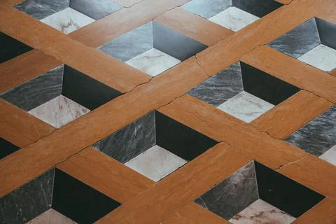 Stone floor structure of an ancient building Stock Photos