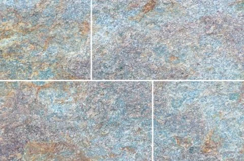 Stone floor tile seamless background and texture Stock Illustration
