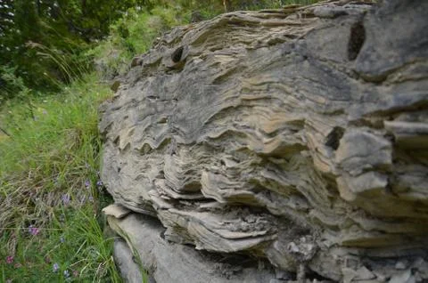 Stone folded Stock Photos