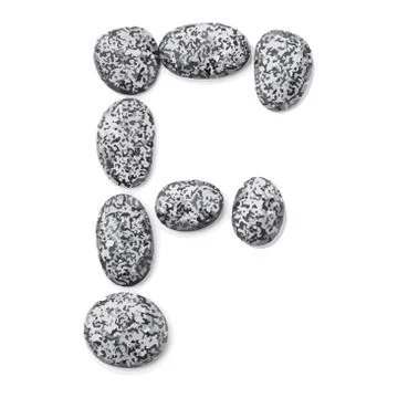 Stone font Stock Illustration