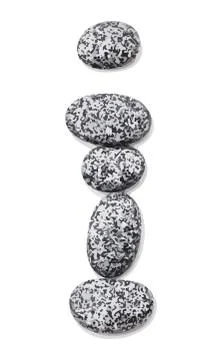 Stone font Stock Illustration