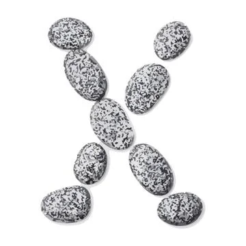 Stone font Stock Illustration