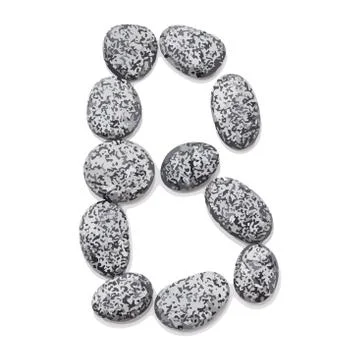 Stone font Stock Illustration