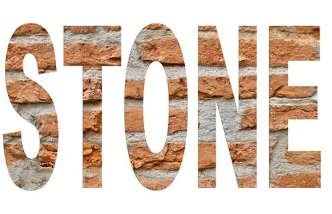 Stone font Foto stock