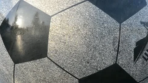 Stone football Stock Footage