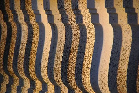 Stone form with light and shadow Stock Photos