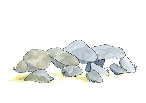 Stone formation Stock Illustration