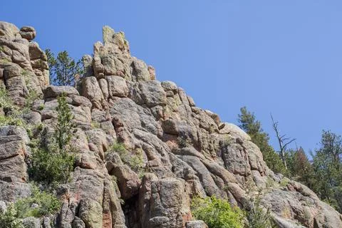 Stone formation in the mountains Foto stock