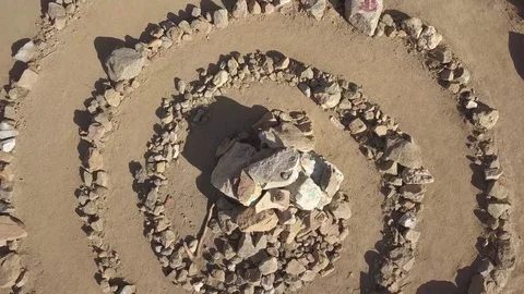 Stone formation rotating Stock Footage 84250004