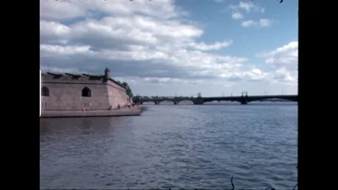 Stone Fort by the Water Stock Footage 278360588