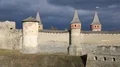 Stone fortress in Kamianets-Podilskyi city in western Ukraine HD Footage