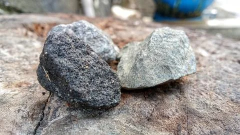 Stone fragments Stock Photos