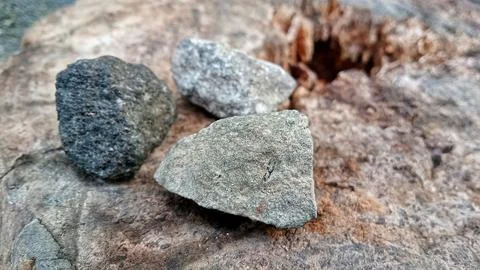 Stone fragments Stock Photos