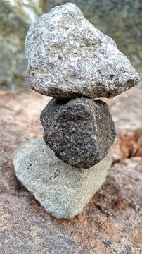 Stone fragments Stock Photos