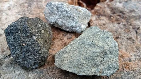 Stone fragments Stock Photos