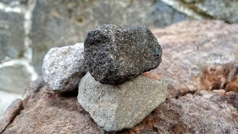 Stone fragments Stock Photos