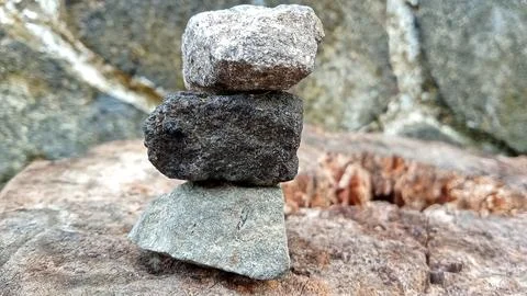Stone fragments Stock Photos