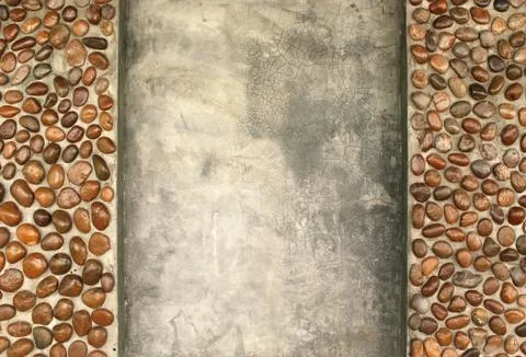 Stone frame background nature for design Stock Photos