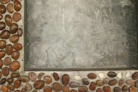 Stone frame background nature for design Stock Photos