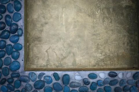 Stone frame background nature for design Stock Photos