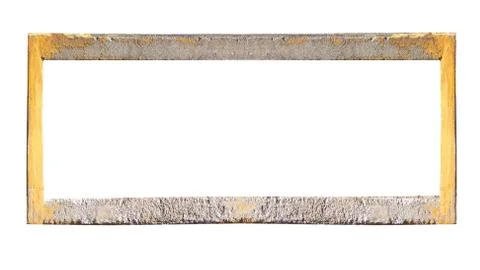 Stone frame. isolated on white background Stock Illustration
