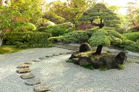 Stone garden Stock Photos