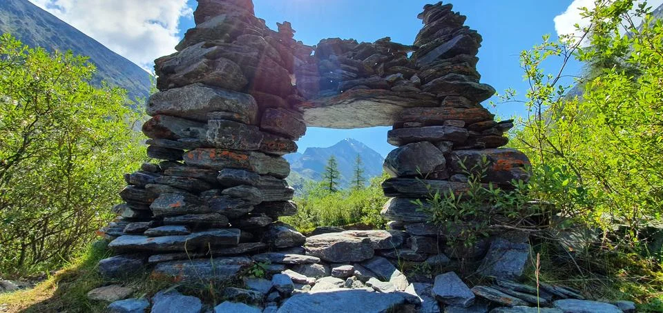 Stone gate Stock Photos