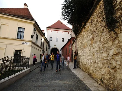 Stone Gate in Zagreb 스톡 동영상 74372561