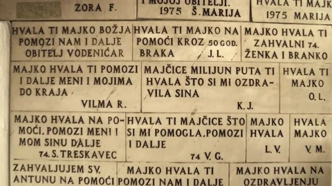 Stone gate Zagreb Video stock 203795308