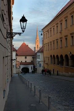 Stone gate in Zagreb Foto stock