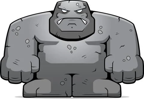 Stone Golem Stock Illustration