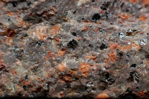 Stone granite different colors split close-up texture Stock Photos