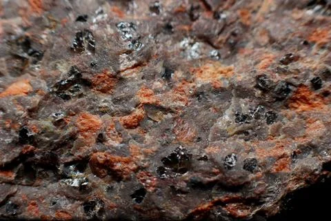 Stone granite different colors split close-up texture Stock Photos