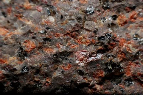 Stone granite different colors split close-up texture Stock Photos