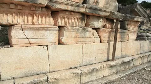 Stone grave Stock Footage 12746262