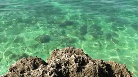 Stone green water Stock Footage 11515169