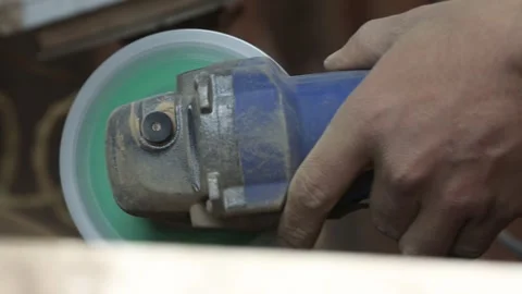 Stone grinding process 7 Video stock 316171053