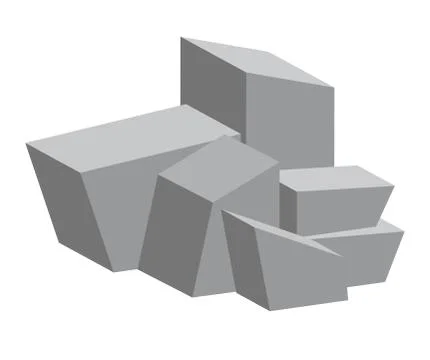 Stone heap vector symbol icon design. Stock Illustration