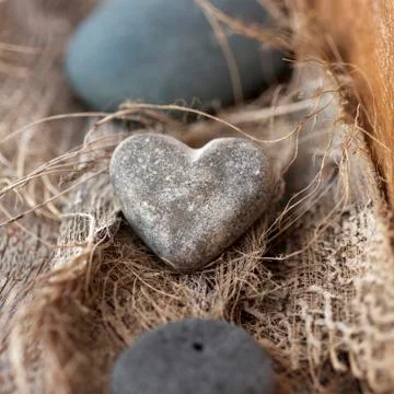 Stone heart Stock Photos