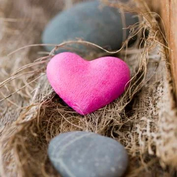 Stone heart Stock Photos