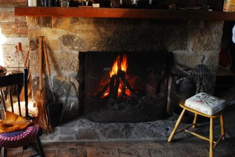 Stone Hearth Stock Photos