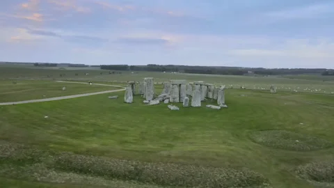 Stone Henge Sunset 2 Stock Footage 185111840