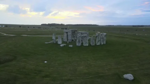Stone Henge Sunset 3 Stock Footage 185088972